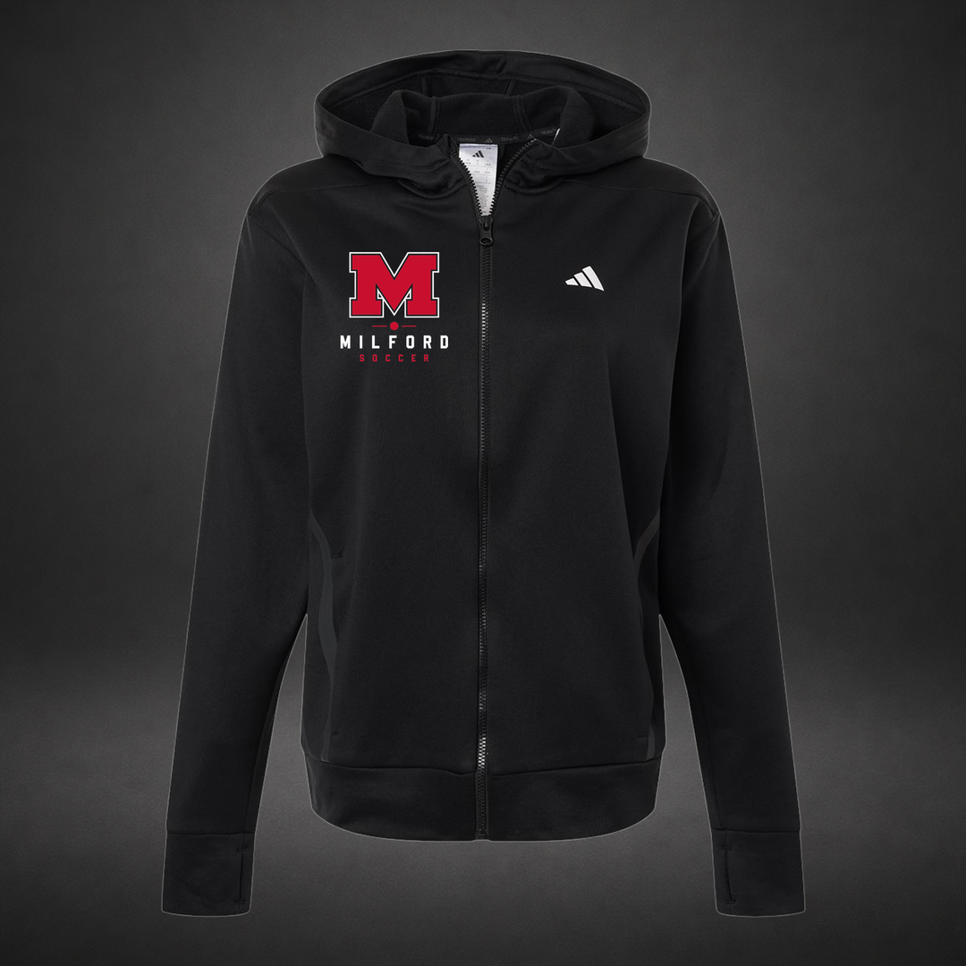 The Pitch womens-fullzip-fleece — black