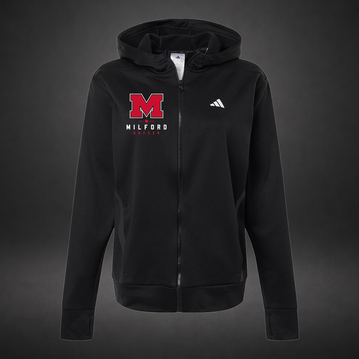 The Pitch womens-fullzip-fleece — black