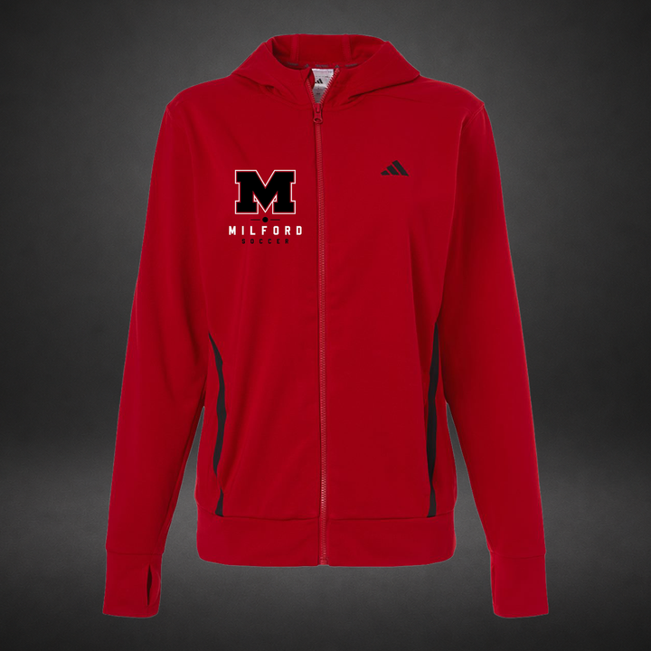 The Pitch womens-fullzip-fleece — red