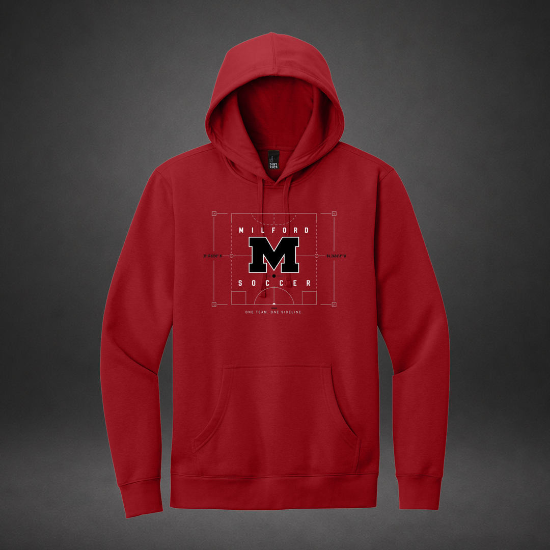 Precision hoodie — red