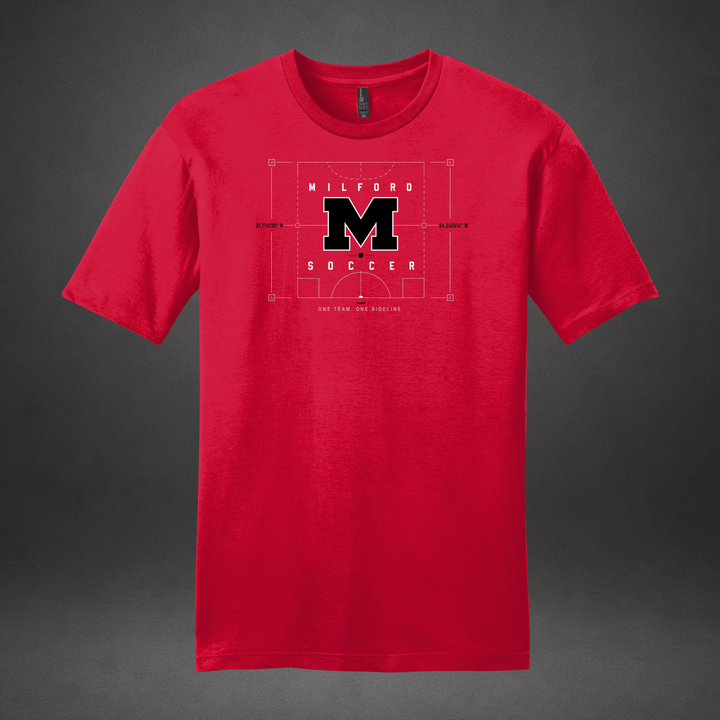 Precision tee — red