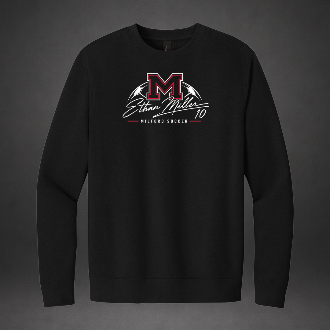Signature crewneck — black