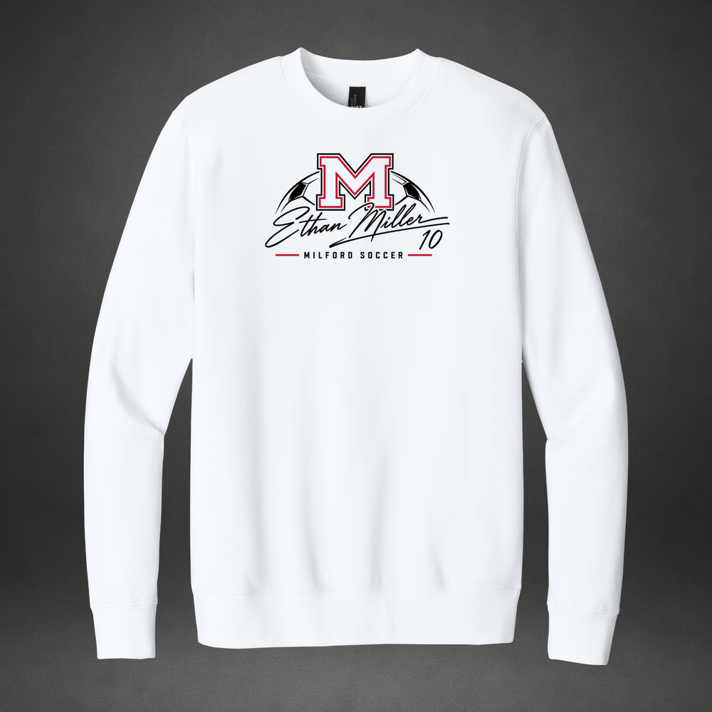 Signature crewneck — white