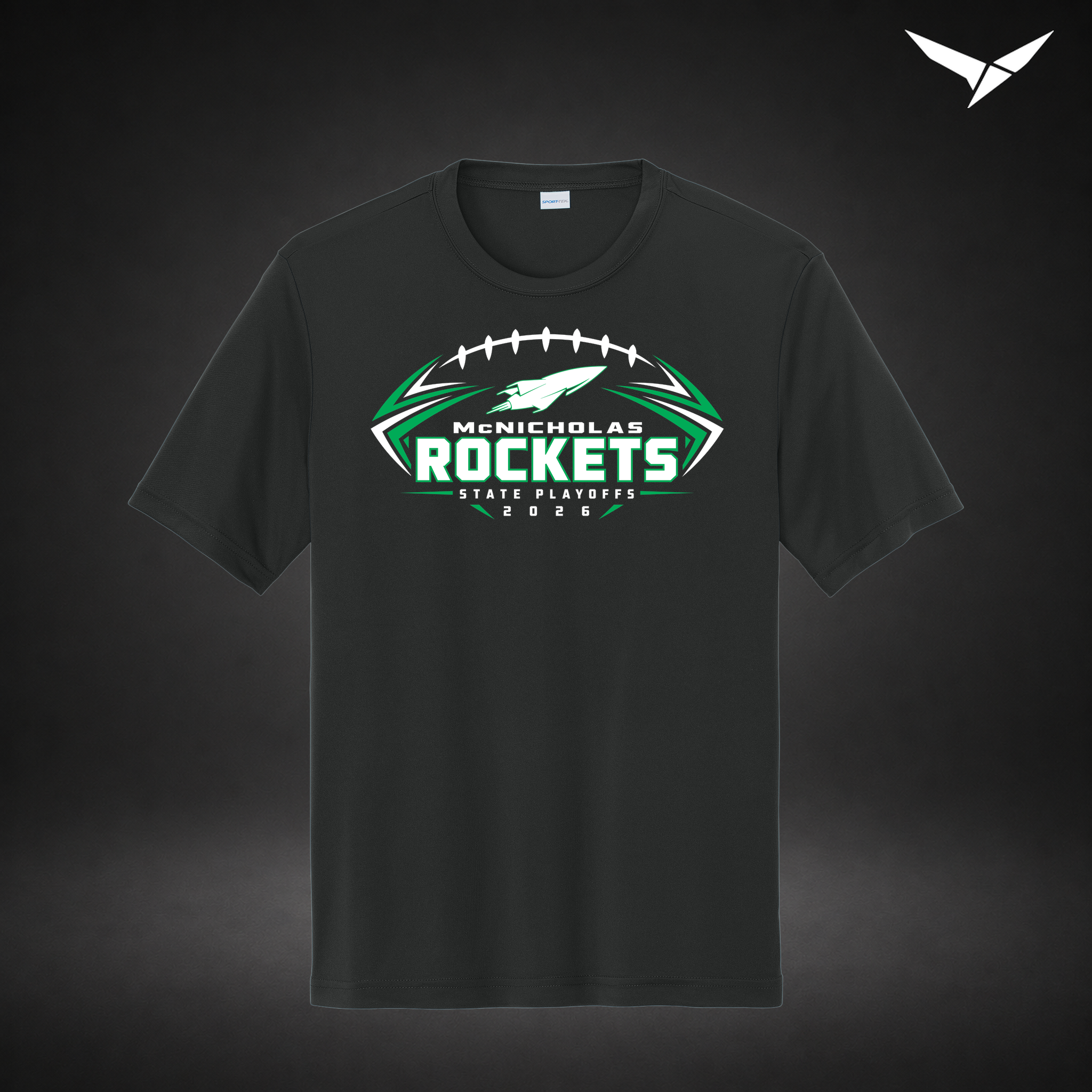 State Bound performance-tee — black — Front