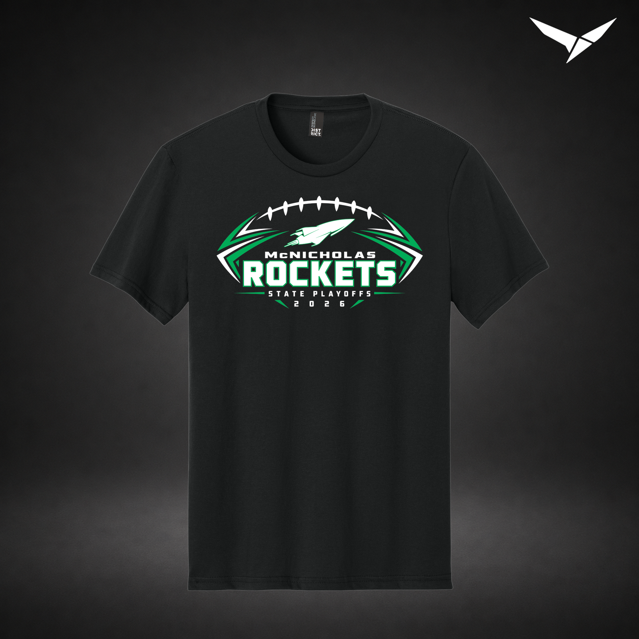 State Bound tee — black — Front