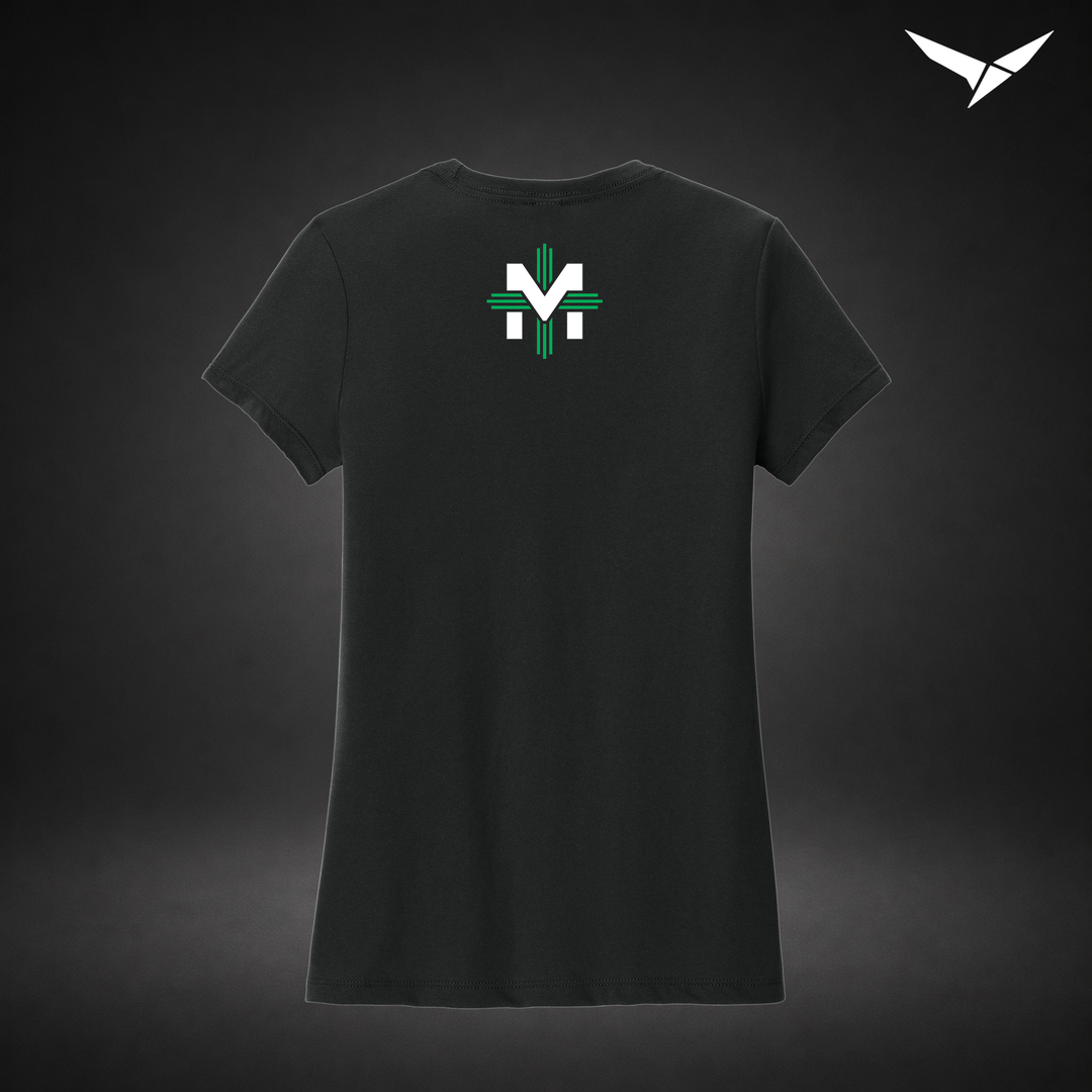 State Bound womens-tee — black — Back