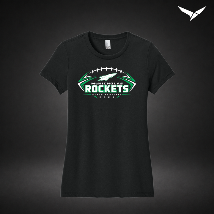 State Bound womens-tee — black — Front