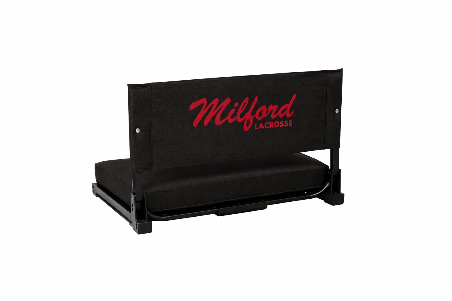 Milford Lacrosse Script Stadium Seat