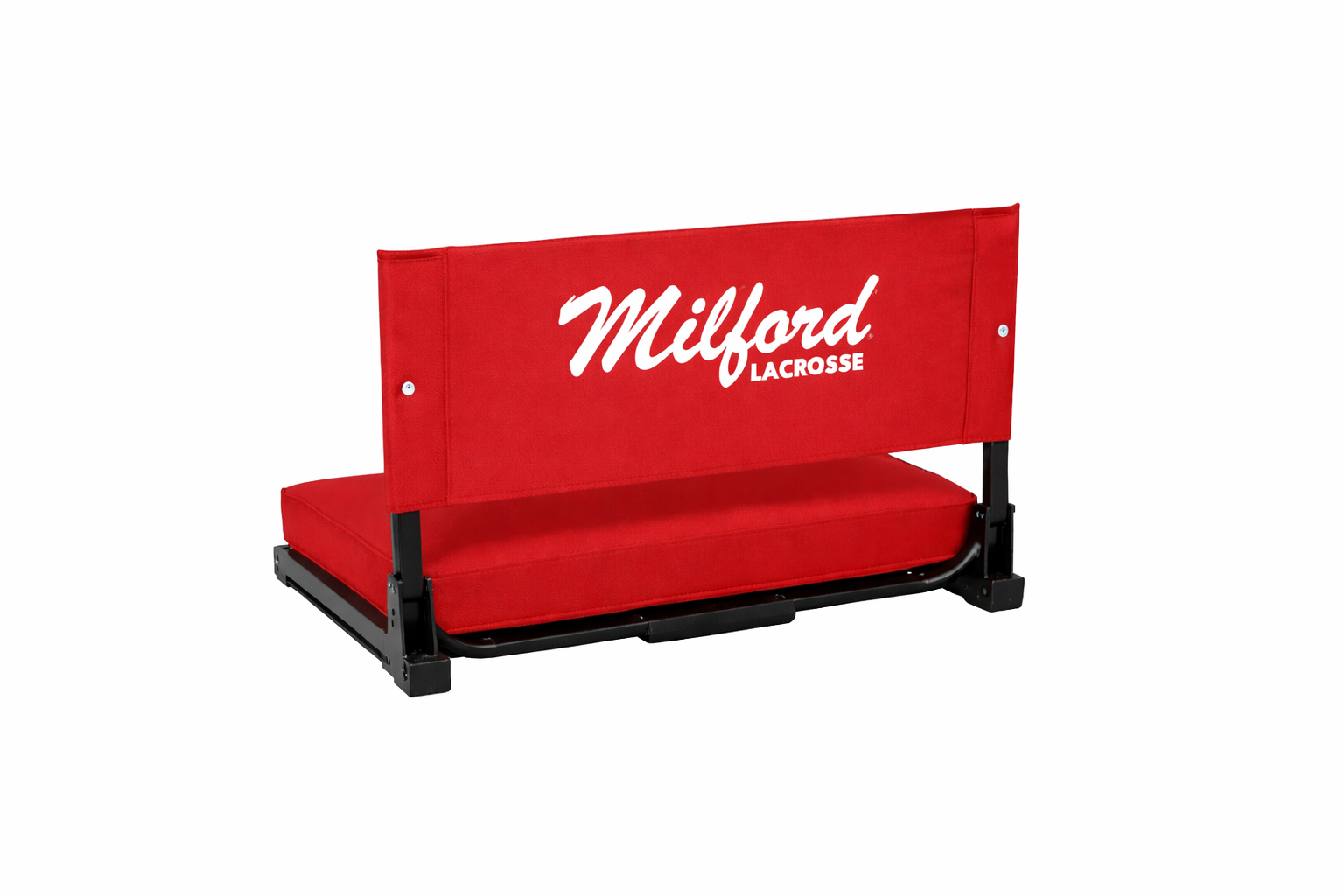 Milford Lacrosse Script Stadium Seat