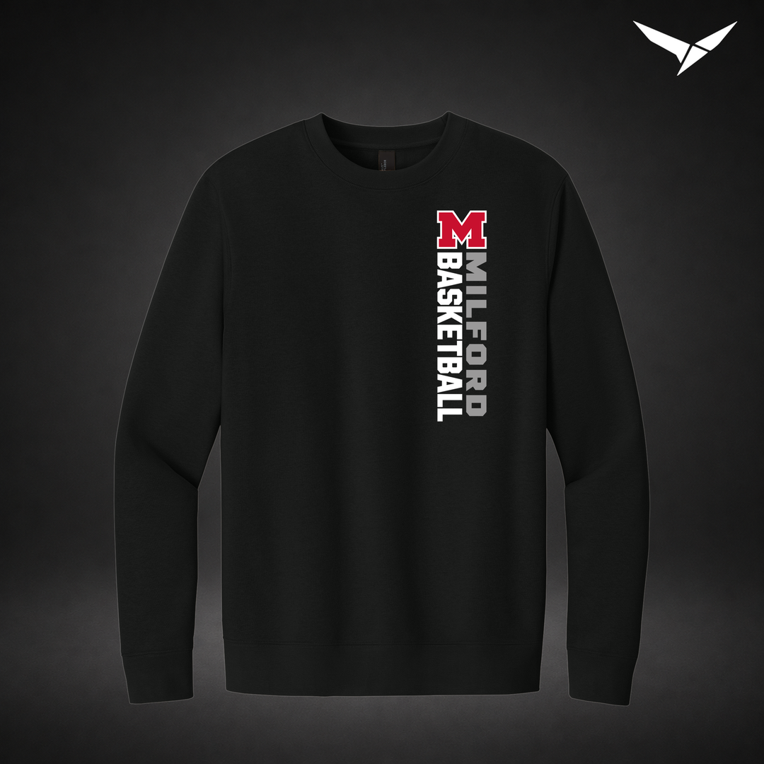 Crossover crewneck — black — Front