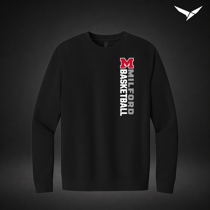 Crossover crewneck — black — Front