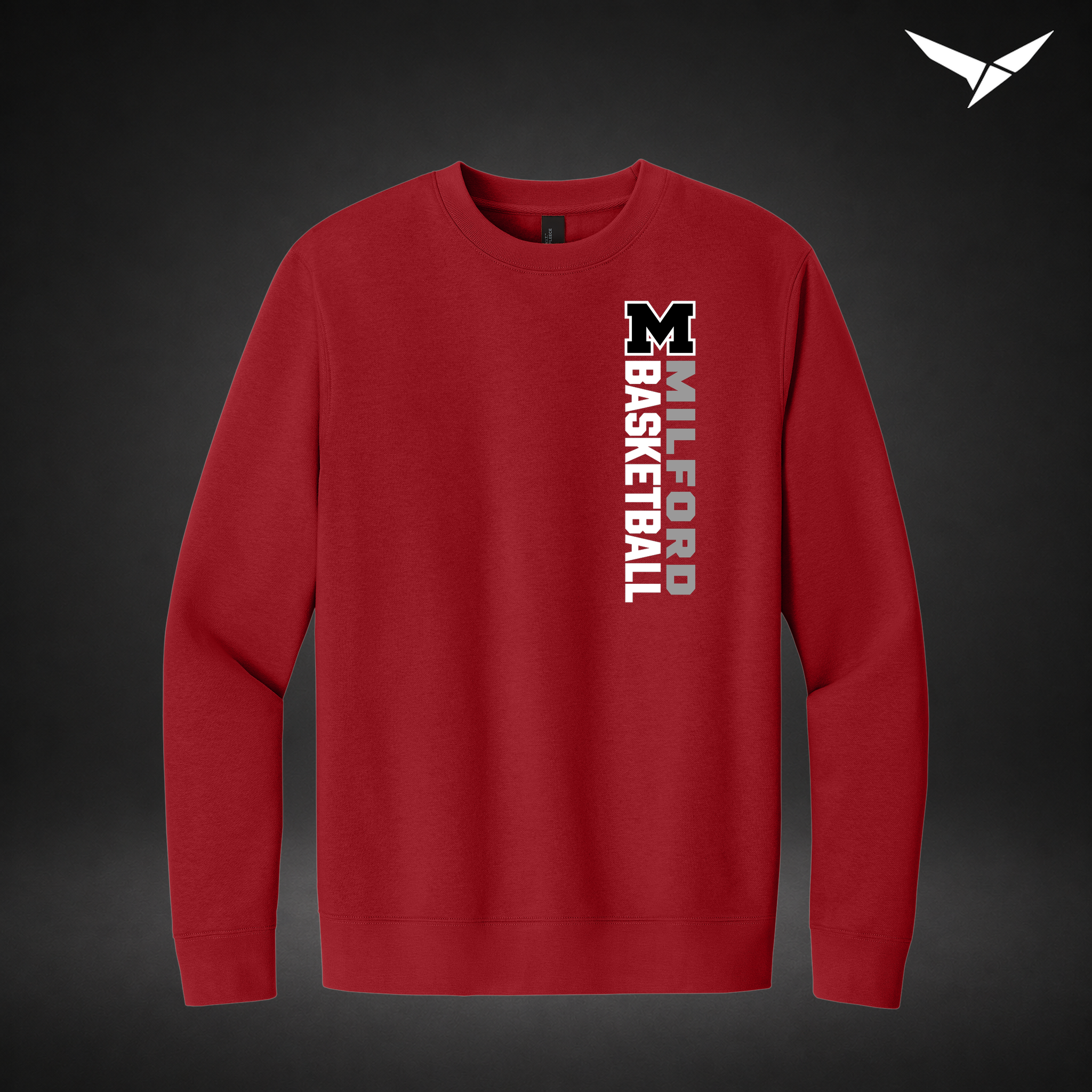 Crossover crewneck — red — Front