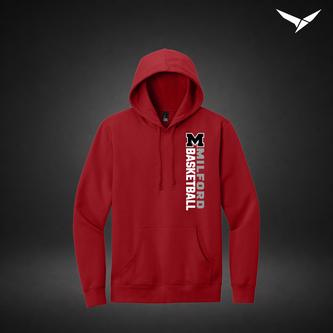 Crossover hoodie — red — Front