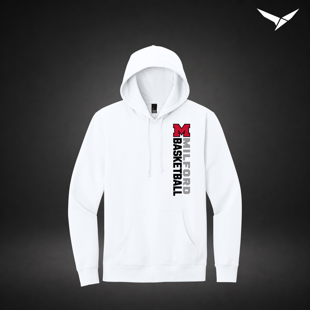 Crossover hoodie — white — Front