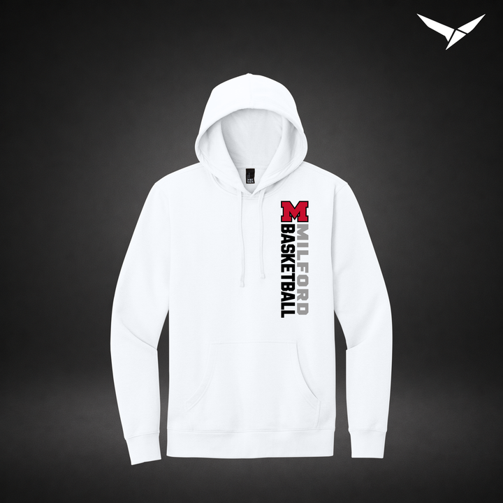 Crossover hoodie — white — Front