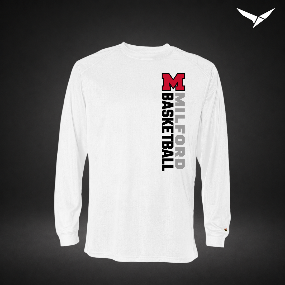Crossover long-sleeve-performance-tee — white — Front