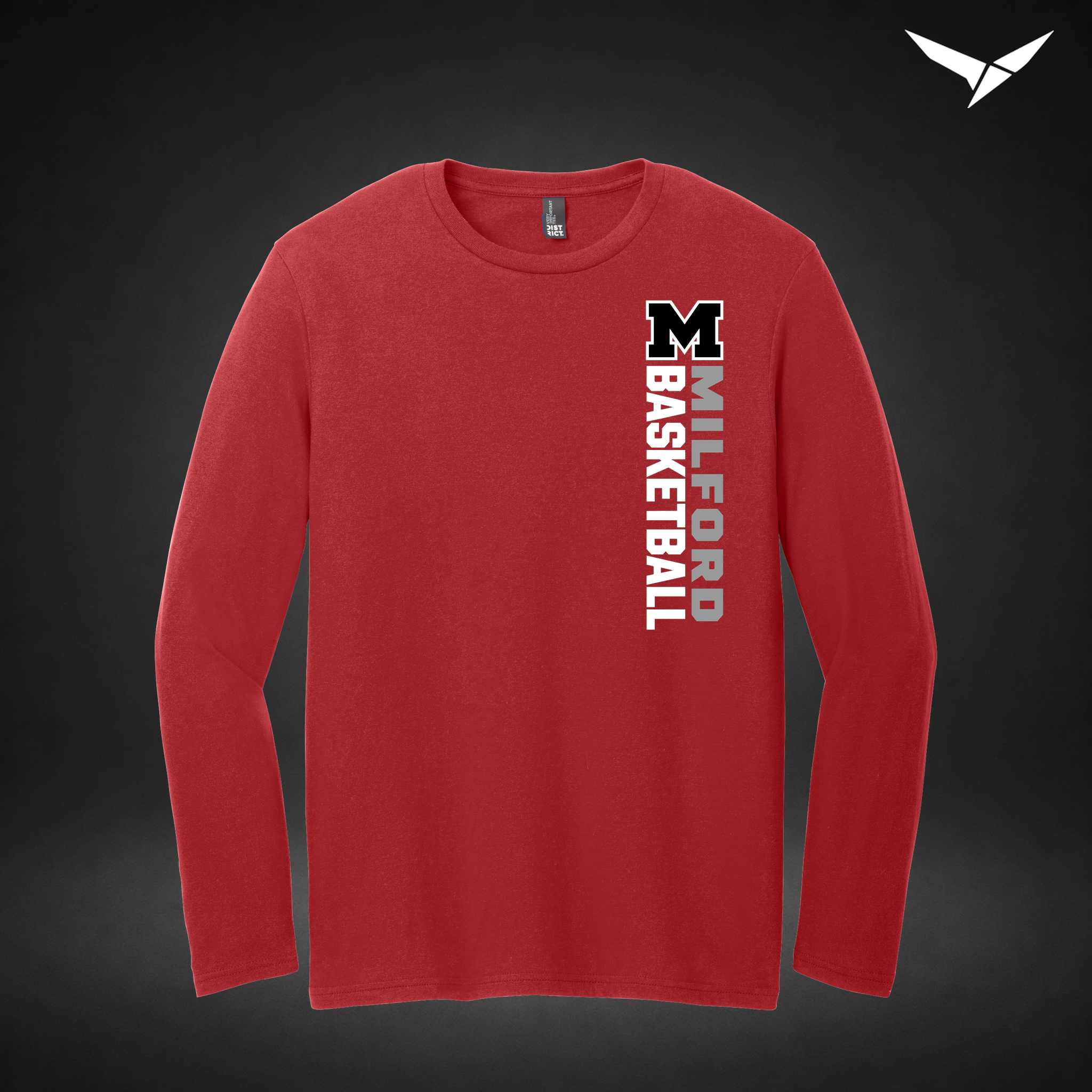 Crossover longsleeve — red — Front