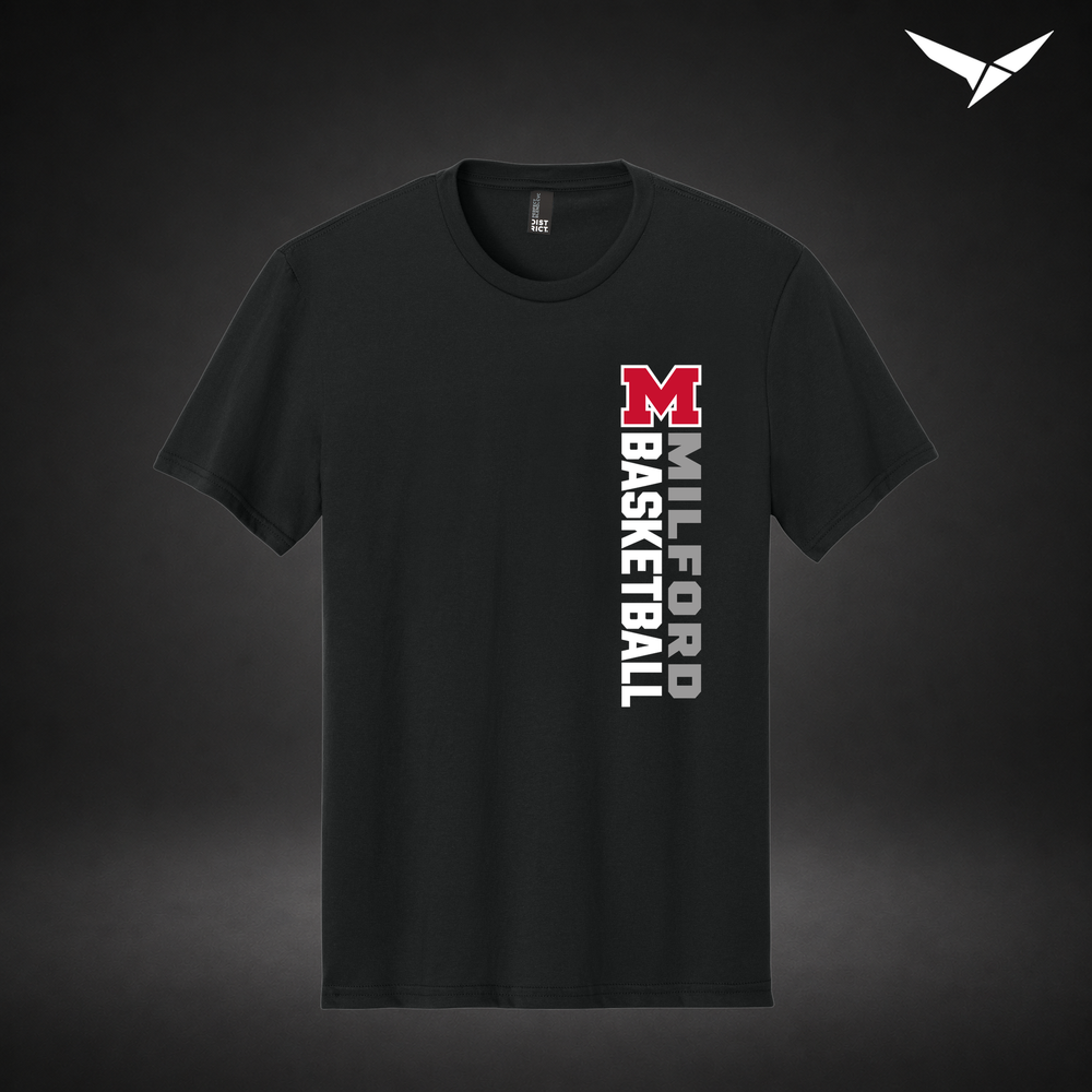 Crossover tee — black — Front