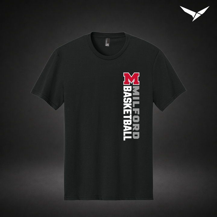 Crossover tee — black — Front