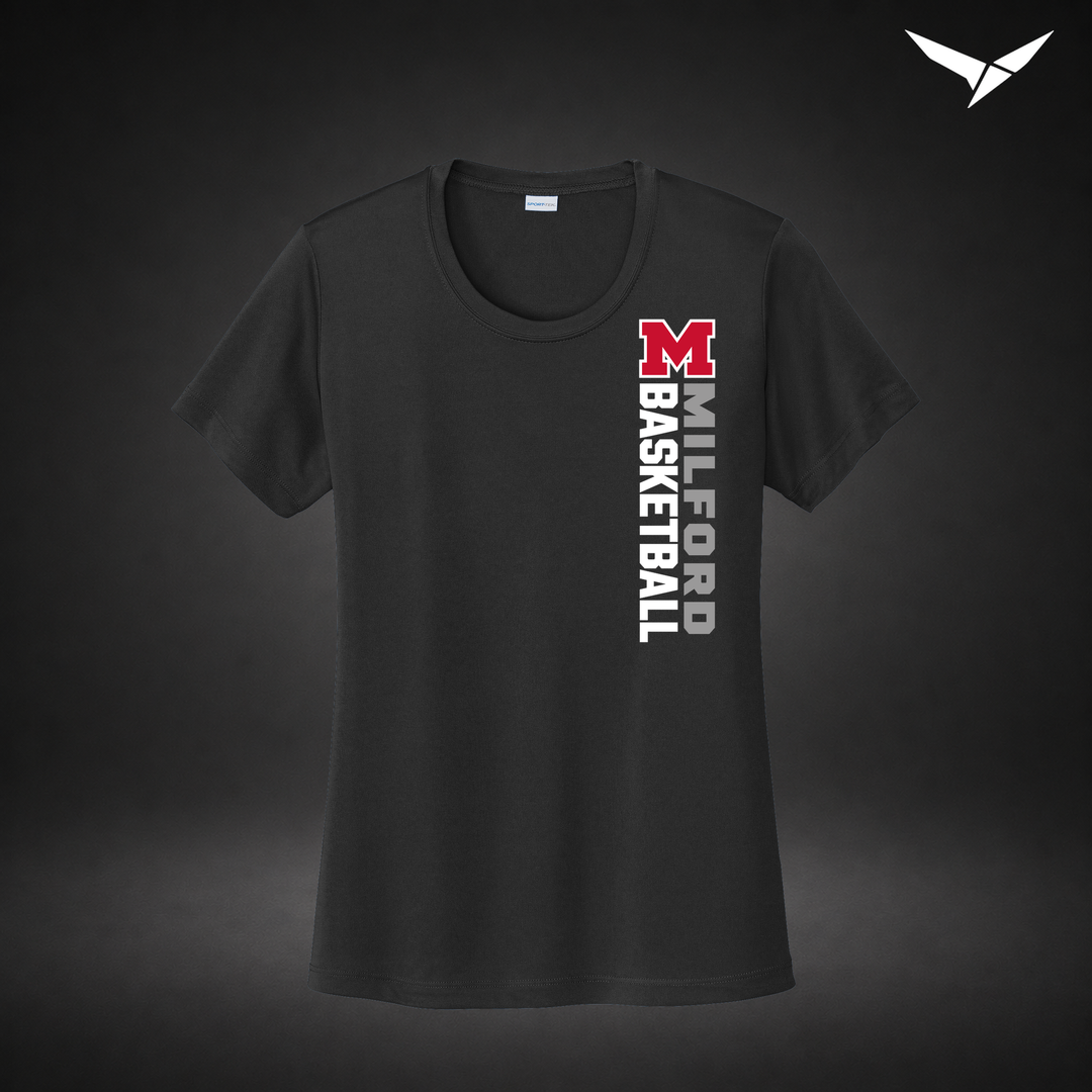 Crossover womens-performance-tee — black — Front