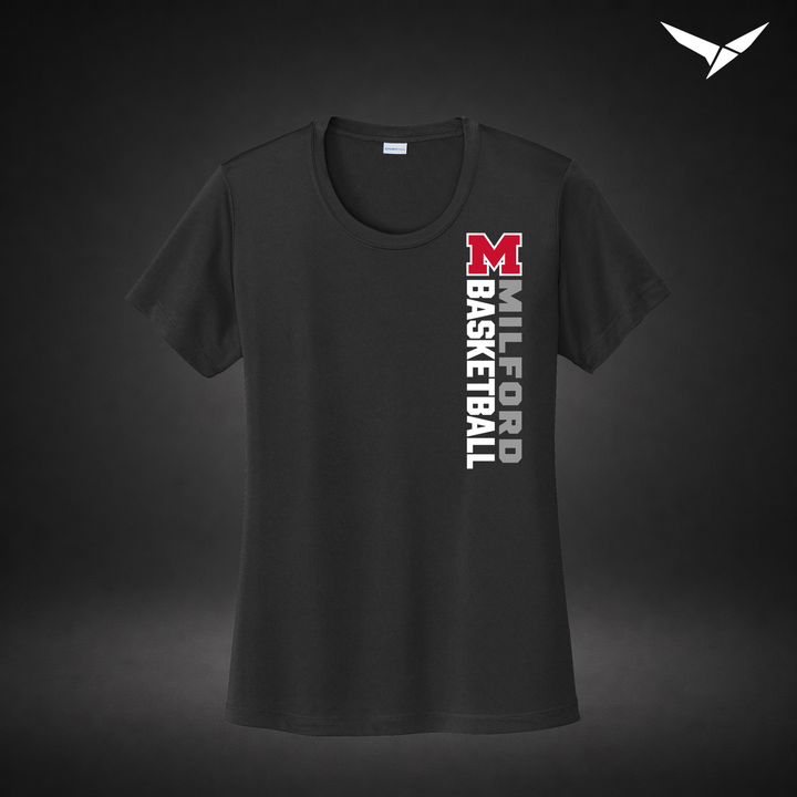Crossover womens-performance-tee — black — Front