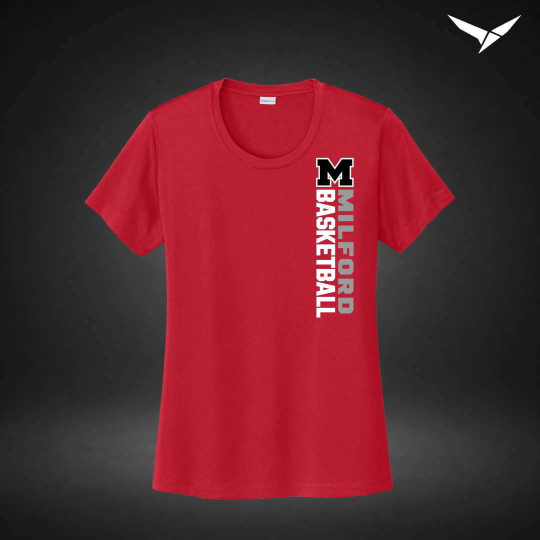 Crossover womens-performance-tee — red — Front