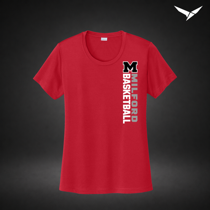 Crossover womens-performance-tee — red — Front