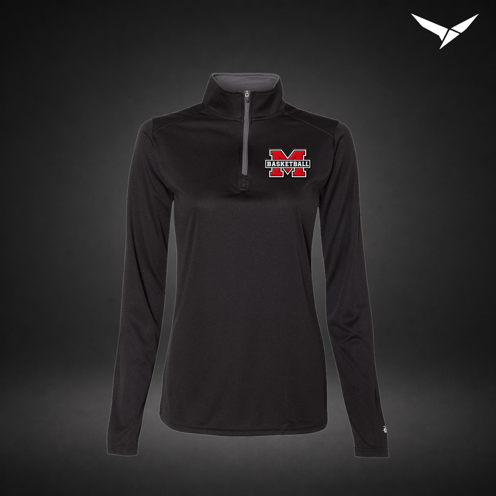 Milford Basketball Milford Basketball Performance Quarter-Zip womens