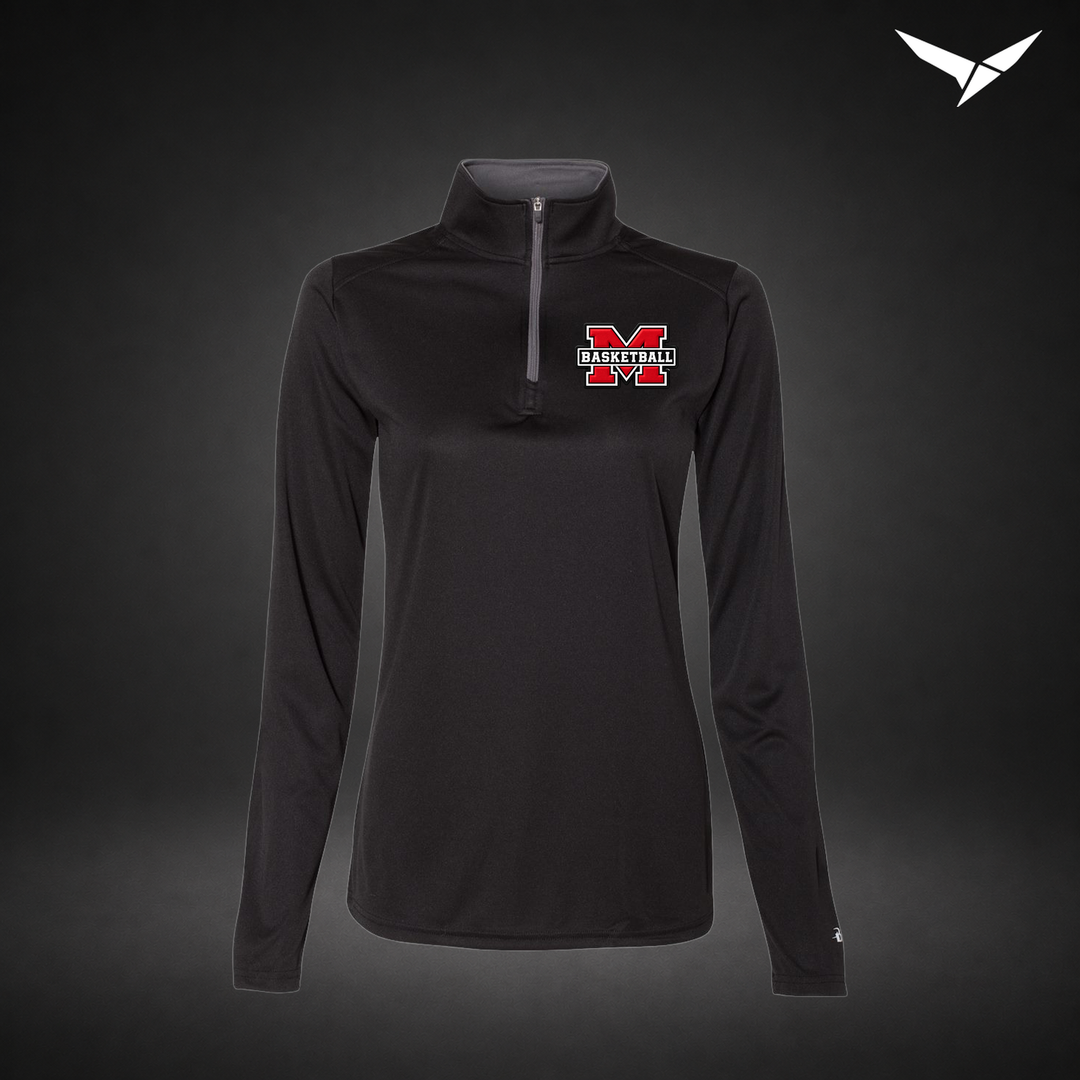 Milford Basketball Milford Basketball Performance Quarter-Zip womens