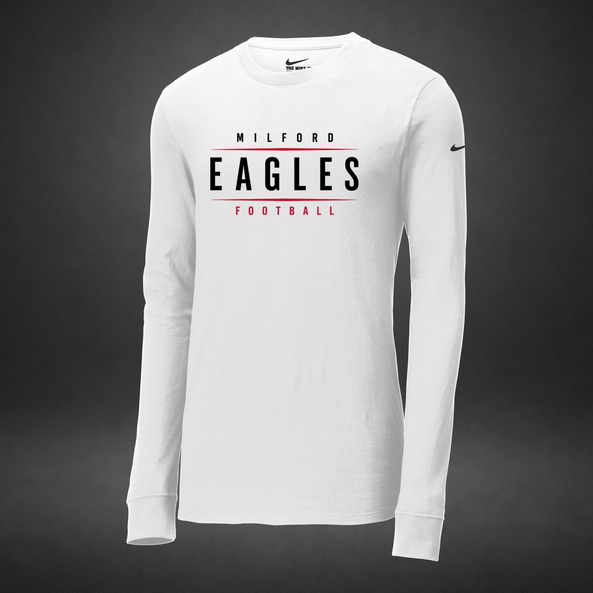Milford Football - white